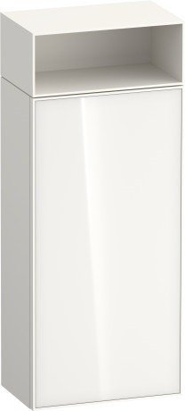 Duravit средний шкаф петли справа 240 мм х 400 мм х 961 мм, zencha, ze1351r64840000 цвет: белое стекло/белый суперматовый