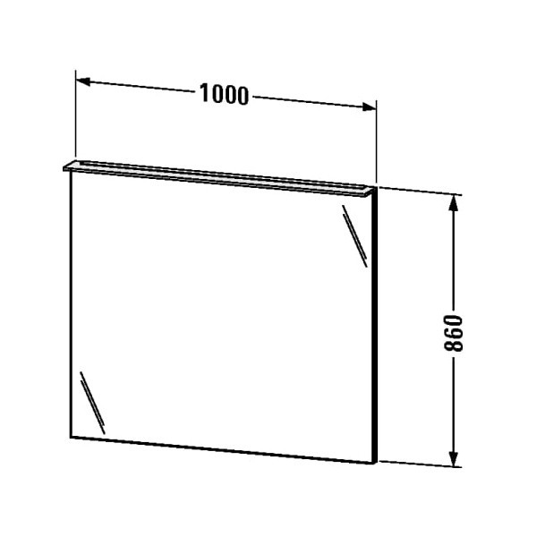 Duravit зеркало с подсветкой, happy d.2, h2749507575 цвет: лён