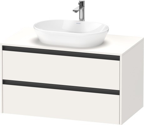 Duravit тумба подвесная под раковину 550 мм х 1000 мм х 568 мм, ketho.2, k24896084840000 цвет: белый суперматовый