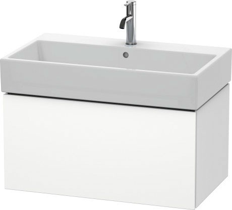 Duravit тумба подвесная под раковину, l-cube, lc 6177 2222 цвет: белый глянцевый