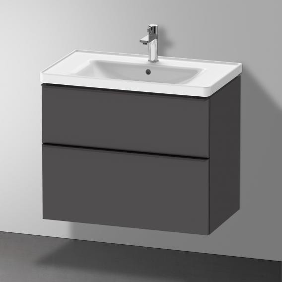 Duravit тумба подвесная под раковину 784 мм х 452 мм, d-neo, de435504949 цвет: графит матовый