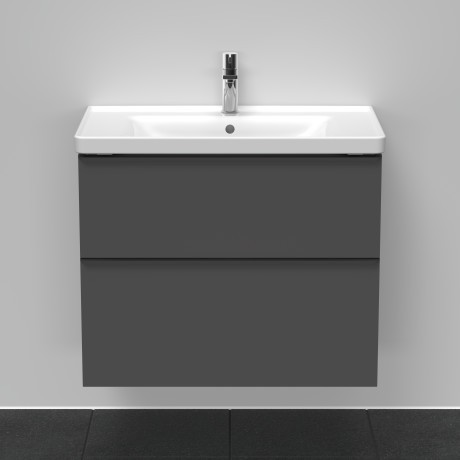 Duravit тумба подвесная под раковину 784 мм х 452 мм, d-neo, de435504949 цвет: графит матовый