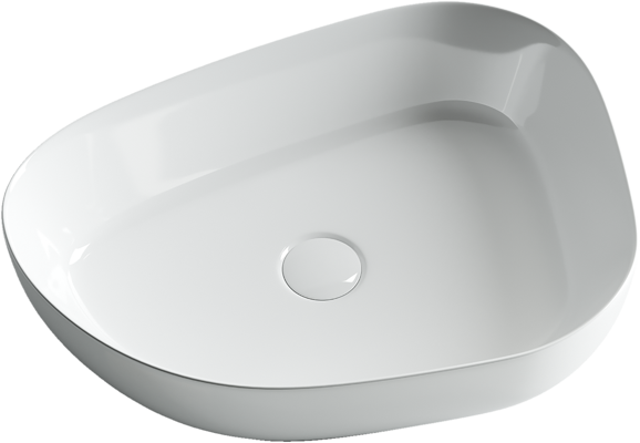 Ceramicanova раковина накладная element, cn5003 цвет: белый