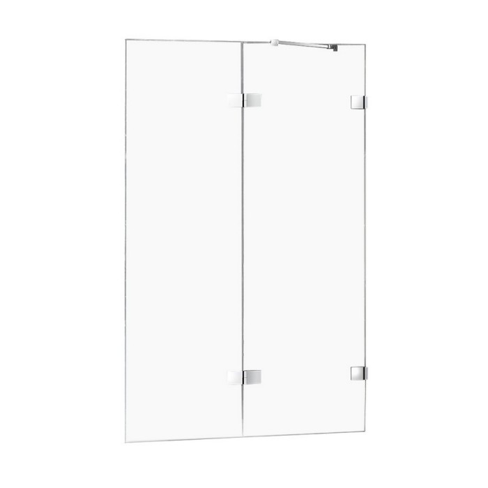 Шторка для ванны 130x150 r, New trendy Avexa chrome, хром арт. EXK-1961