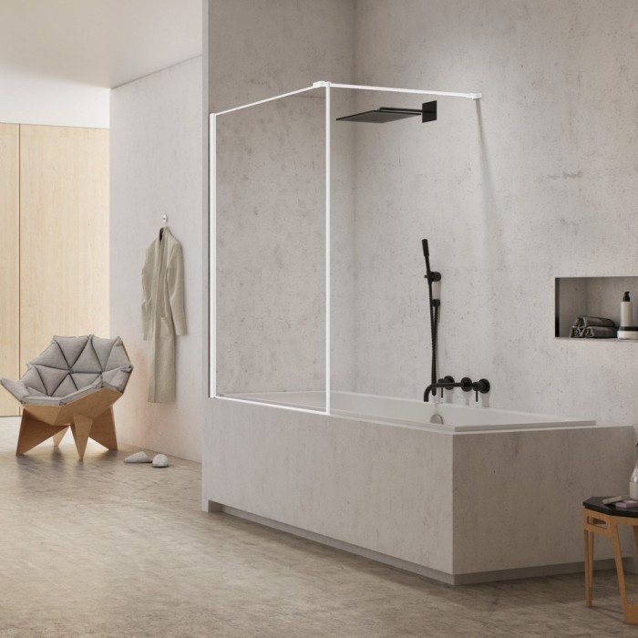 Шторка для ванны 50x150, New trendy New modus white, белый арт. EXK-2347-WP