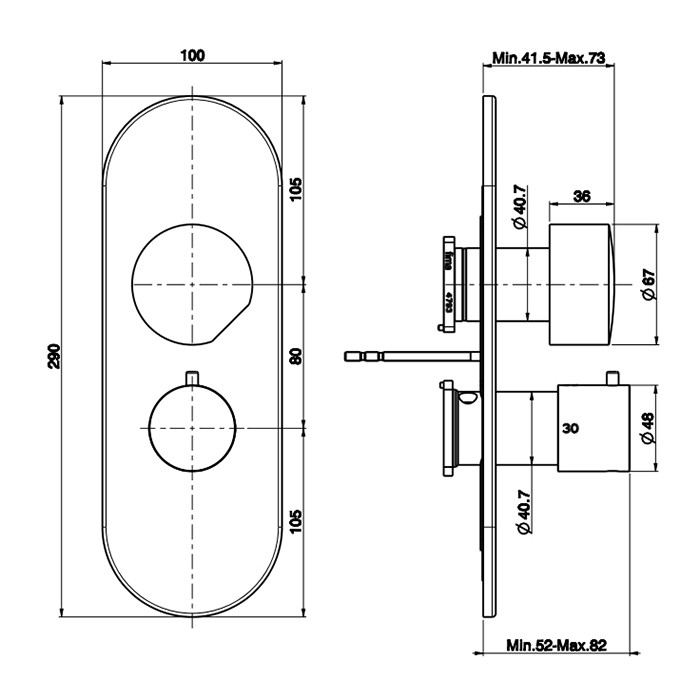 Fima Carlo Frattini смеситель для душа, встраиваемый, термостатический, с переключателем на 2/3 источника, so, золото арт. f3189x7or