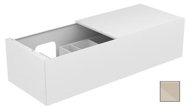 Keuco тумба подвесная под раковину слева с одним выдвижным фронтом, с внутренней светодиодной подсветкой, edition 11, кашемир арт. 31165 180100
