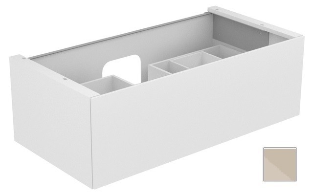 Keuco тумба подвесная под раковину с одним выдвижным фронтом, с внутренней светодиодной подсветкой, edition 11, кашемир арт. 31351 180100