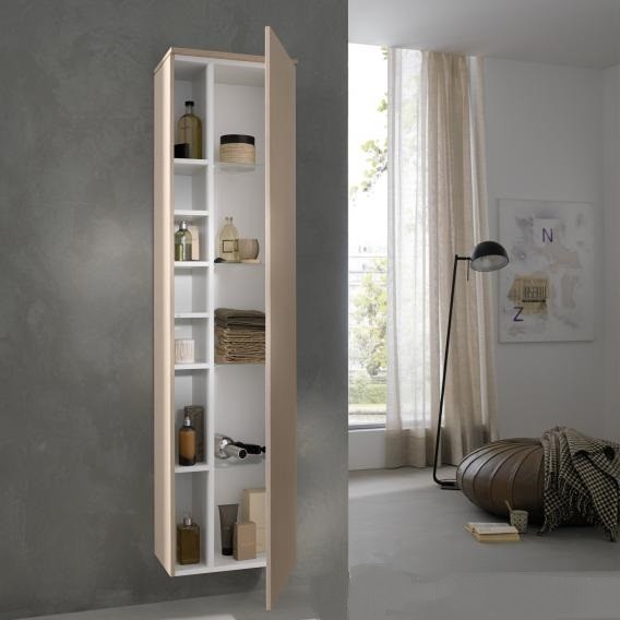 Keuco шкаф высокий подвесной петли справа, 4 стеклянные полки, edition 400, белый арт. 31735 210002