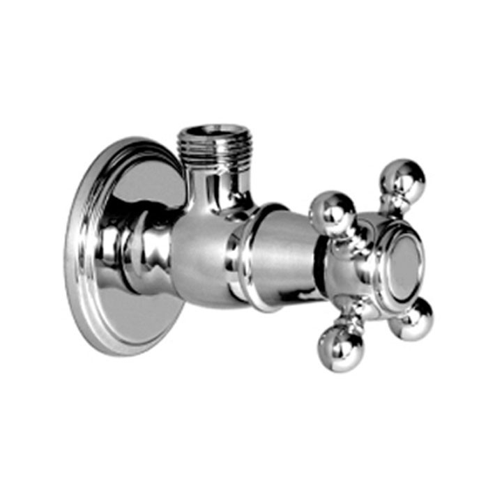 Fima Carlo Frattini угловой вентиль, со сливом, 1/2" complementi bagno, хром арт. f196cr