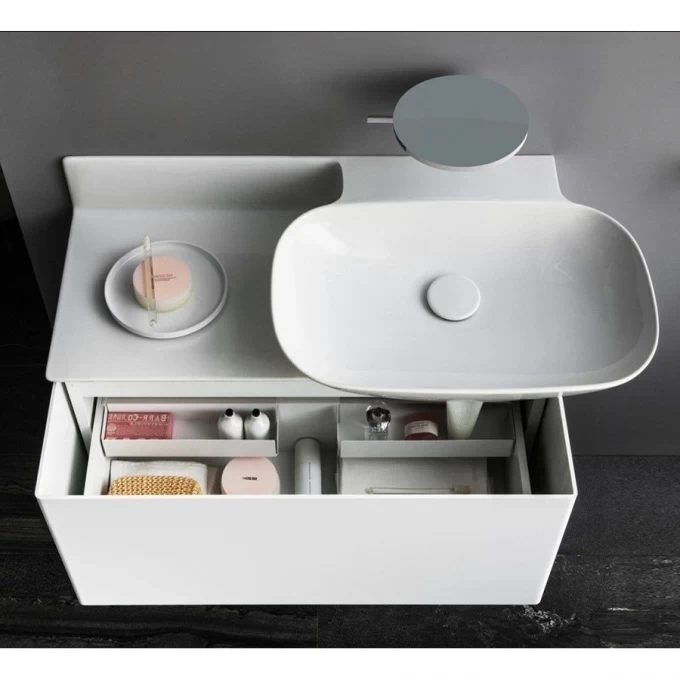 LAUFEN раковина 90x45 полочка слева, INO SAPHIR KERAMIK - 8.1330.1.000.104.1