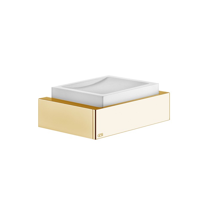 Gessi Мыльница подвесная, Rettangolo, 20801#080 цвет: gold ccp/белый