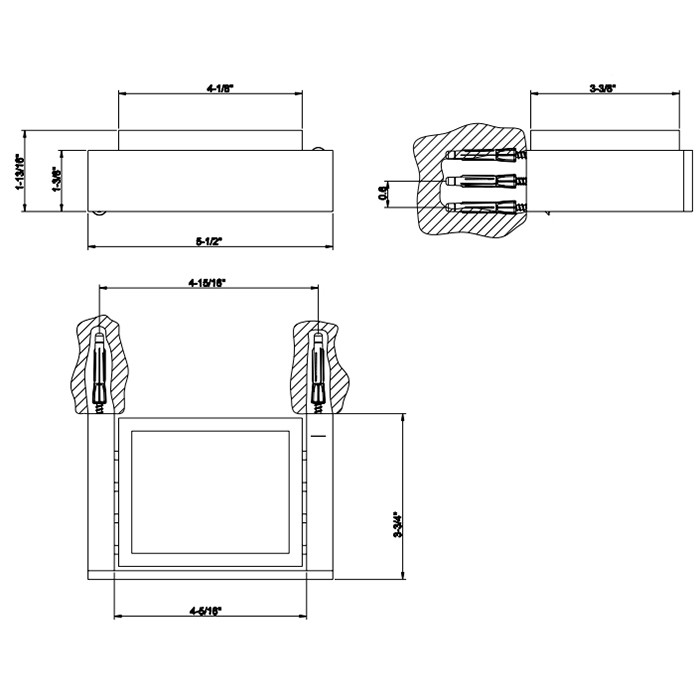 Gessi Мыльница подвесная, Rettangolo, 20801#080 цвет: gold ccp/белый