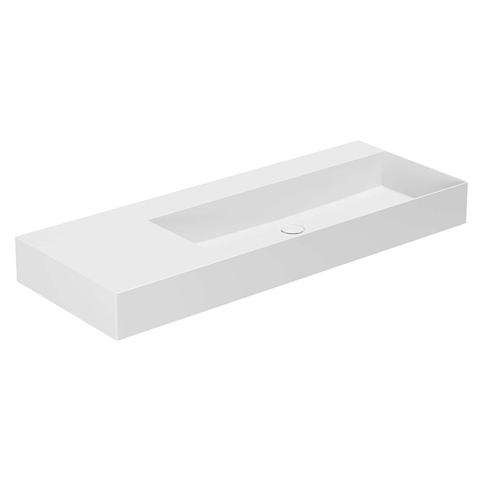 Azzurra раковина подвесная/накладная 122х46х12,5см., без отв., sх, Azzurra, ELLP12246LQ0BI*0 цвет: белый