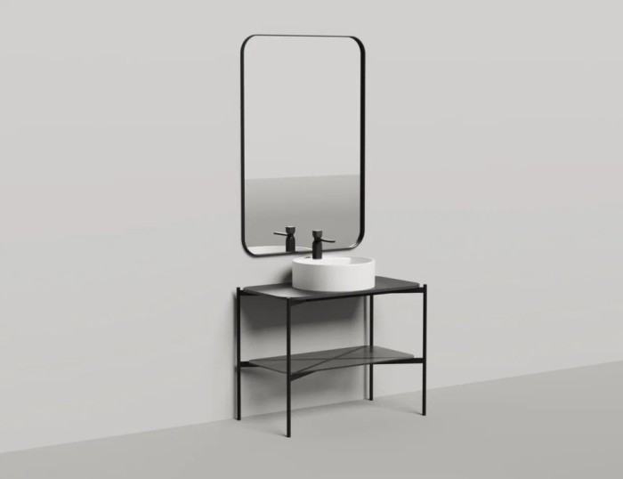 Salini консоль со столешницей grazia 900, grazia, 27g109 цвет: черный