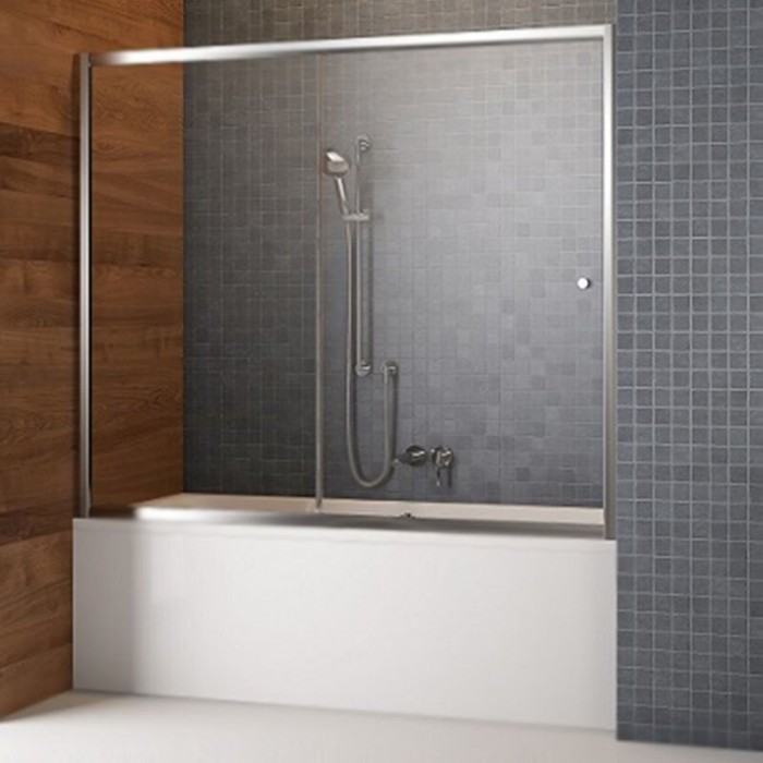 Radaway шторка на ванну dwj 170 профиль хром стекло прозрачное, Vesta - 209117-01-01