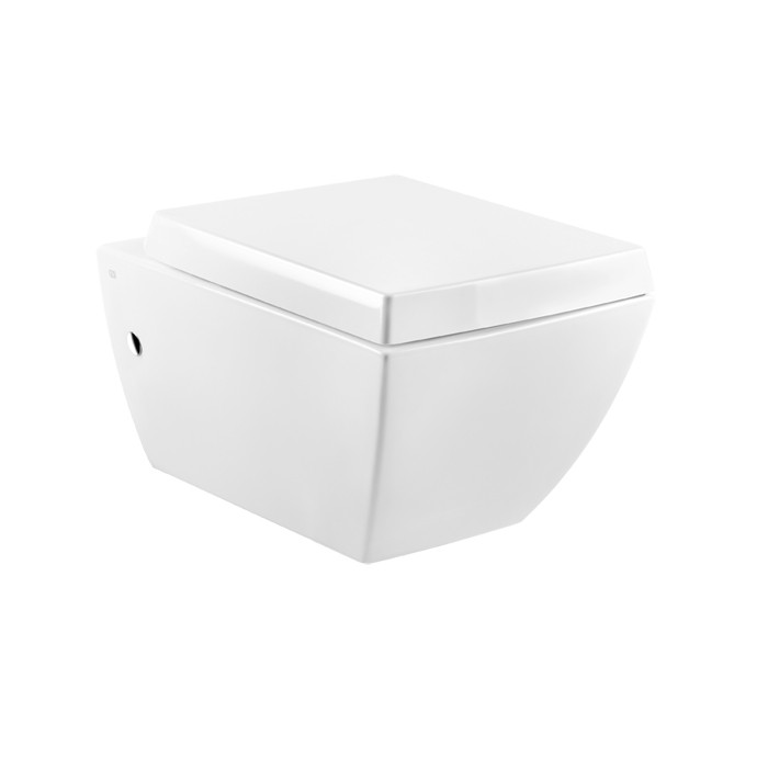 Gessi Унитаз подвесной 54.5х36.1см в комплекте с сиденьем Soft Close и сифоном, Mimi, 37513#518 цвет: белый