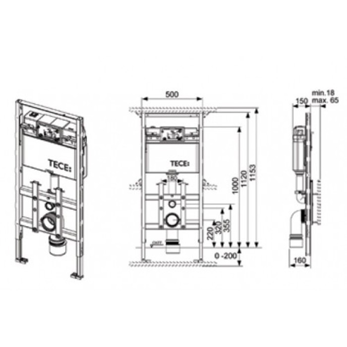 TECE комплект для установки унитаза-биде geberit aquaclean sela, с верхней панелью 430?555?16 мм, с механическим блоком управления стекло, цвет: белый, lux - 9650001 9650104