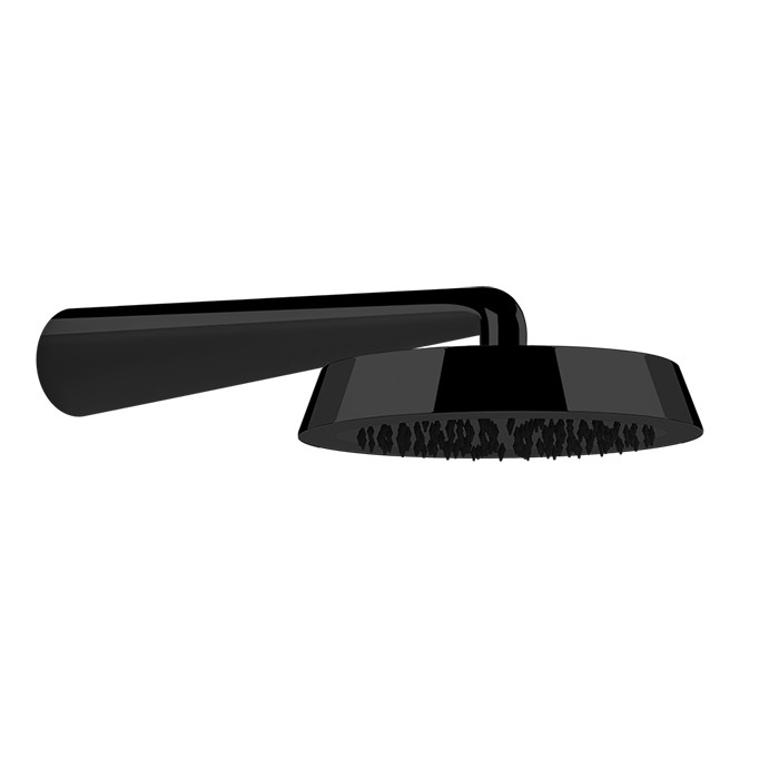 Gessi Душевая головка шарнирная для настенного крепления на 1/2” с защитой от известкового налёта, Cono, 45151#299 цвет: black xl