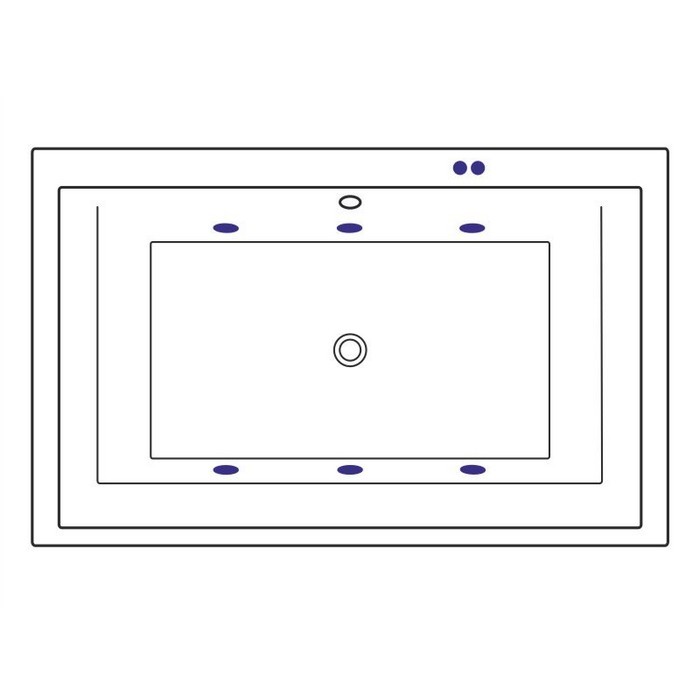 Встраиваемая ванна lux 190x120 soft, Excellent Crown, золото арт. WAEX.CRO19.SOFT.GL