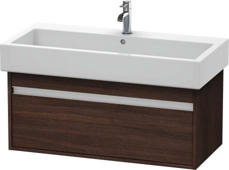 Duravit тумба подвесная под раковину с выдвижным ящиком, ketho, kt 6688 5353 цвет: каштан темный