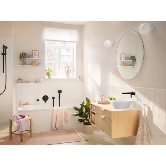 Hansgrohe смеситель для ванны, Rebris S, черный арт. 72467670