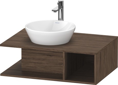 Duravit тумба подвесная под раковину 800 мм х 550 мм, d-neo, de492802121 цвет: орех темный