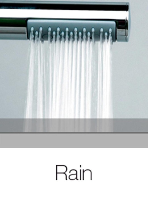 Bossini лейка для душа моноструя, zen, хром арт. b00250.030