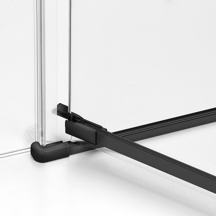 Душевое ограждение l 100x80x200, New trendy Avexa black, черный арт. EXK-3881