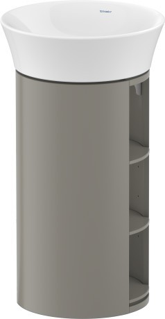 Duravit тумба напольная 750 мм х 410 мм, white tulip, wt423909292 цвет: каменно - серый шелковисто - матовый