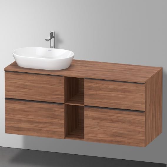 Duravit тумба подвесная под раковину слева 1400 мм х 550 мм, d-neo, de4970l7979 цвет: орех натуральный