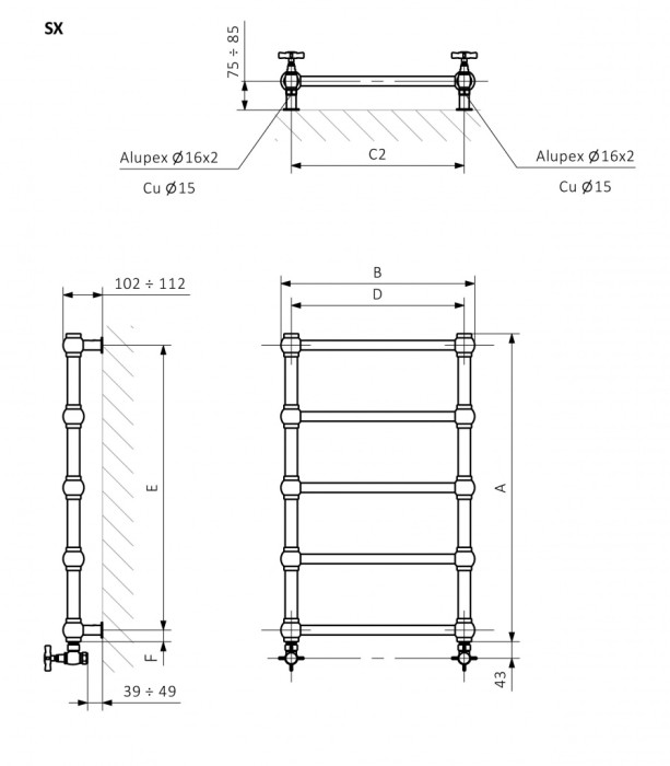 Terma эллектрический полотенцесушитель retro 1170-504