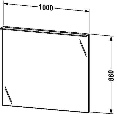 Duravit зеркало с подсветкой, happy d.2, h2749505252 цвет: дуб европейский