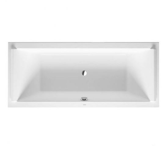 Duravit акриловая ванна 1800 х 800 c двумя наклонами для спины, starck, 700338000000000 цвет: белый