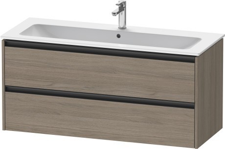 Duravit тумба подвесная под раковину 480 мм х 1210 мм х 550 мм, ketho.2, k25265035350000 цвет: дуб терра