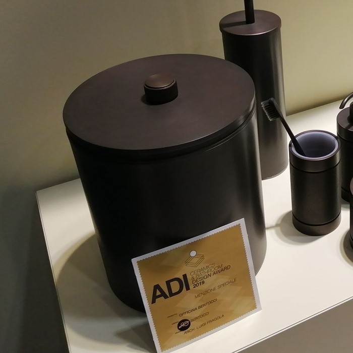 Bertocci ведро для мусора 5 л officina 01, черный арт. 127 7525 0800