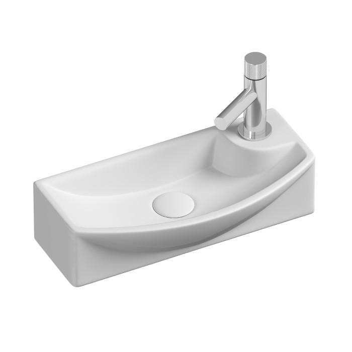 Ceramicanova раковина подвесная element, cn6038l цвет: белый