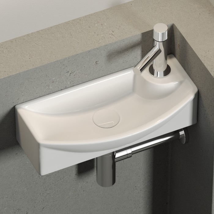 Ceramicanova раковина подвесная element, cn6038l цвет: белый