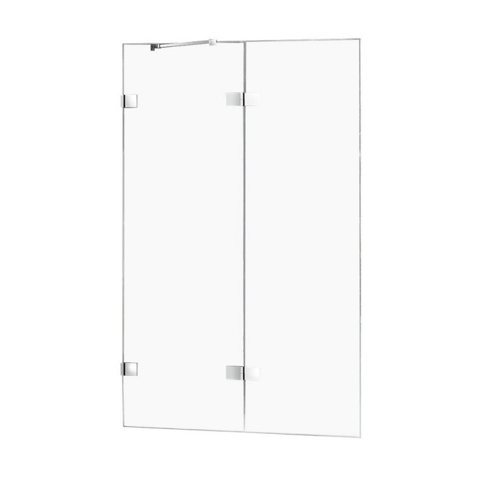 Шторка для ванны 140x150 l, New trendy Avexa chrome, хром арт. EXK-1962