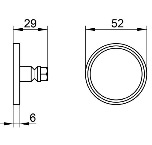 Keuco клеевой комплект №10 collection reva с розеткой, сollection reva, арт. 04994 001001