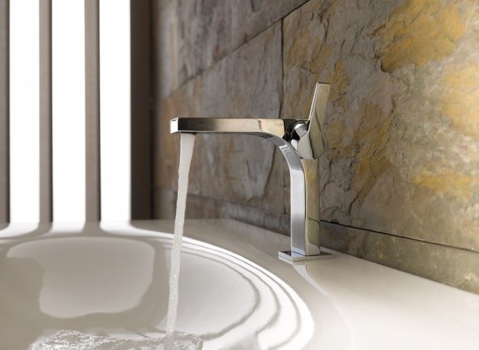 Keuco однорычажный смсеитель для раковины с донным клапаном шлифованный, edition 11, шлифованный чёрный хром арт. 51102 130000