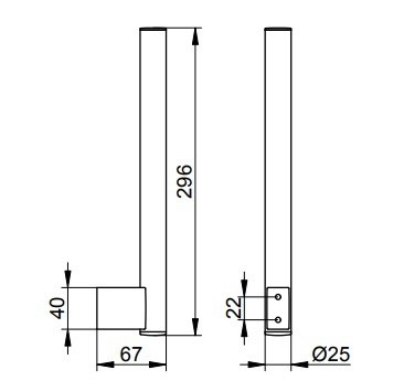 Keuco держатель запасного рулона туалетной бумаги вертикальное исполнение, plan, хром арт. 14963 010002