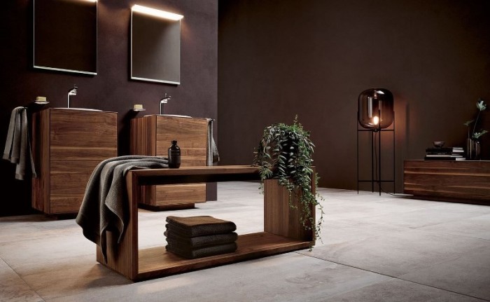 Keuco тумба под умывальник, 1400х400х535 мм отверстие по центру 1 ящик фасад и, edition lignatur, арт. 33372 800021