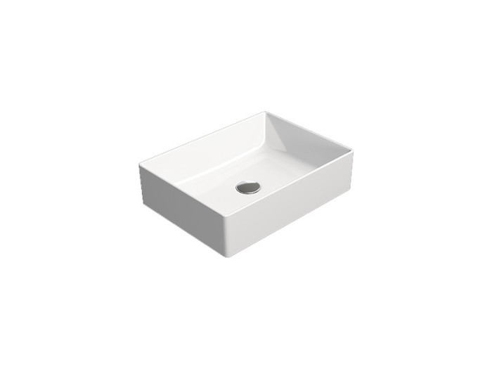 GSI Раковина накладная 50х37х13 см, extraglaze, санфаянс, Kube-x - 942911
