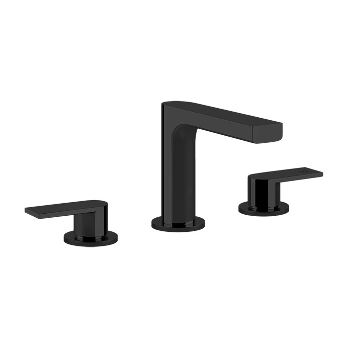Gessi Смеситель для раковины, на 3 отв, донный клапан, Emporio Via manzoni, 38612#299 цвет: black xl