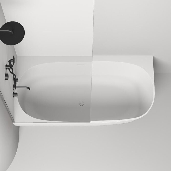 Salini ванна пристенная угловая 170x85, sofia, 102515g цвет: глянцевый белый