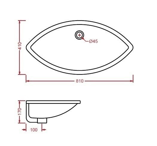 ArtCeram раковина (врезная), dpl003 01 00 drop цвет: белый глянцевый