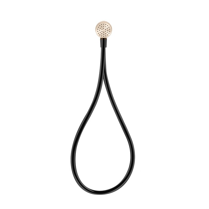 Gessi Душевой магнитные комплект, состоящий из вывода воды, держателя, Darkflex шланга 1,50 м и лейки, Hi Fi, 63199#708 цвет: copper brushed pvd