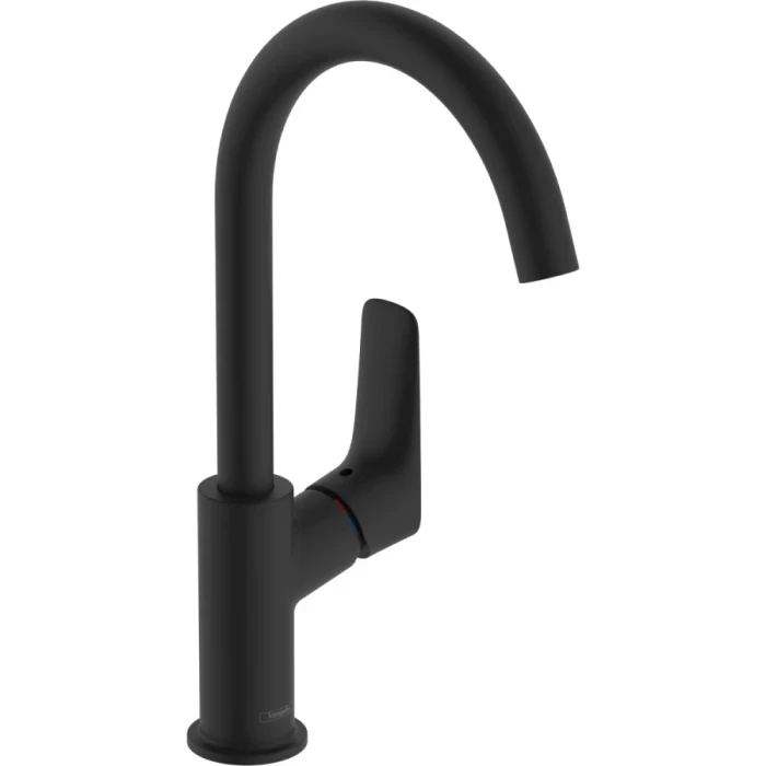 Hansgrohe смеситель для раковины без донного клапана, Logis, черный арт. 71131670