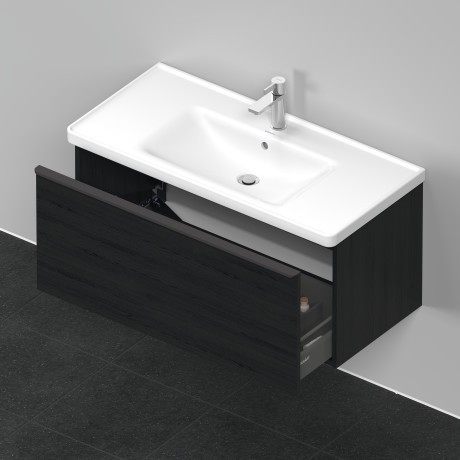 Duravit тумба подвесная под раковину 984 мм х 452 мм, d-neo, de425601616 цвет: чёрный дуб